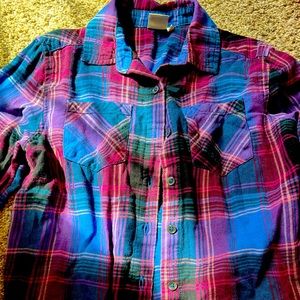 7-8plaid longsleeved shirt